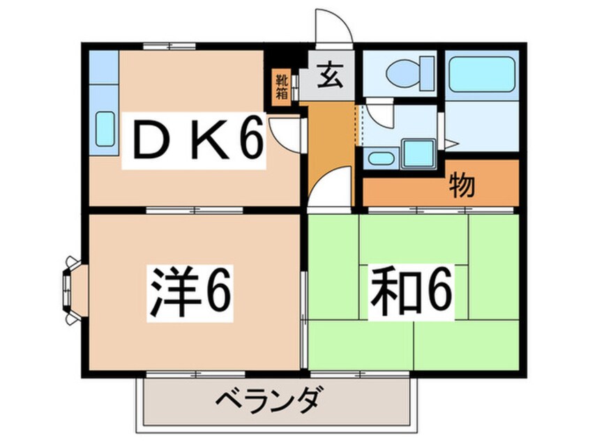 間取図 稲荷坂ハイツ