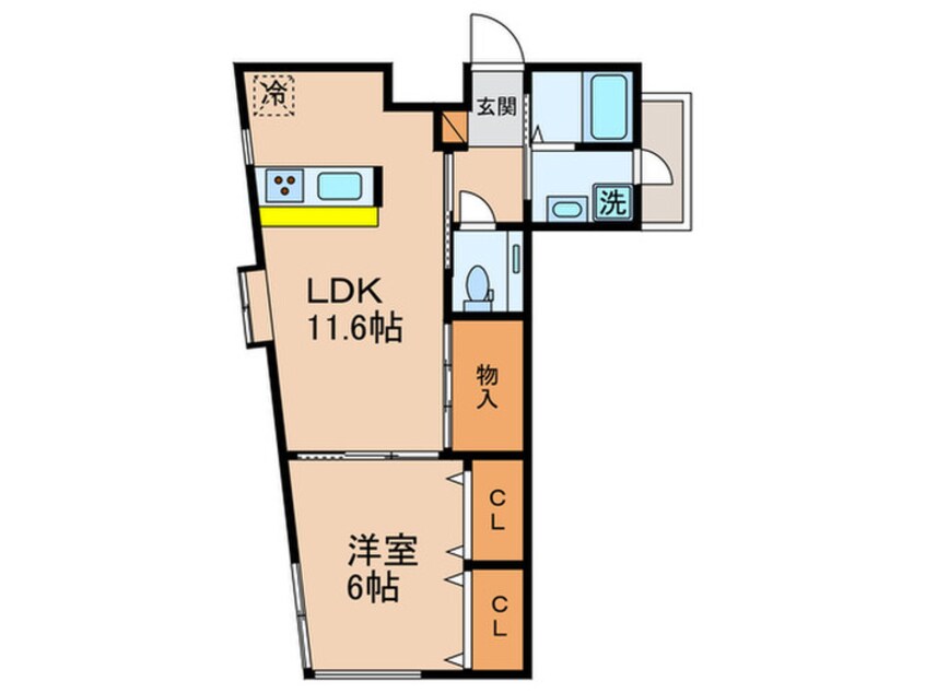 間取図 ダイキデュオ目黒