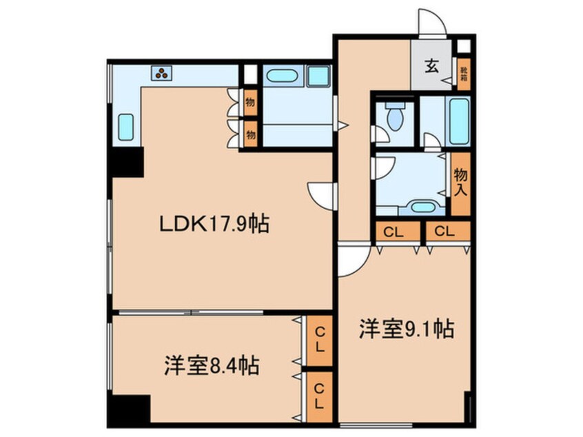 間取図 グレースコート曙