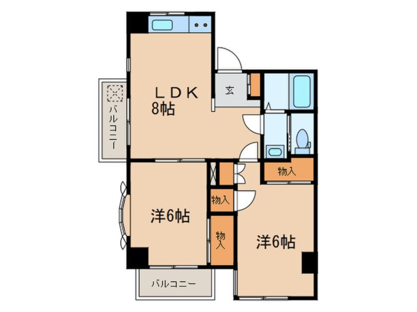 間取図 セトル多摩川