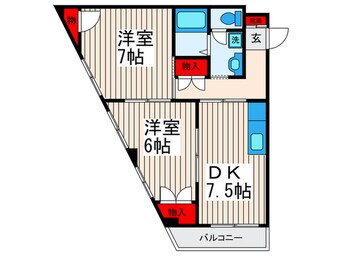 間取図 ﾃﾗｽ ﾌﾗﾜ-ﾌｨ-ﾙﾄﾞ