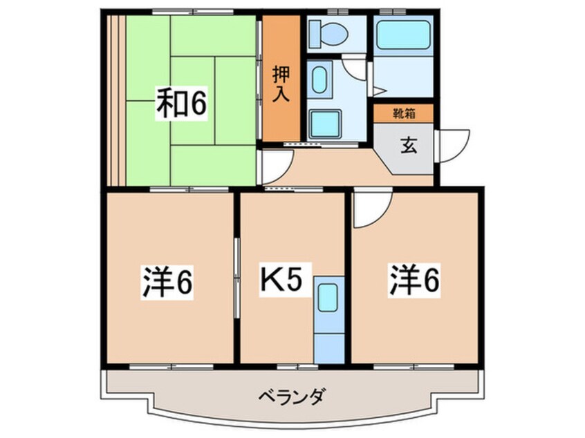 間取図 グリ－ンパレス