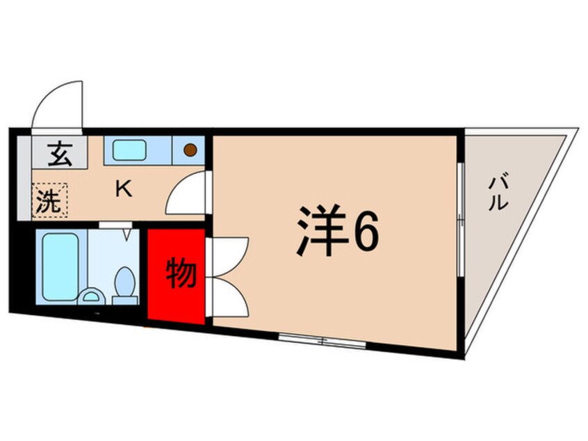 間取図 ア－ガス芝崎