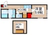 ＯｐｕｓⅤ 1Kの間取り