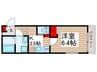 ＯｐｕｓⅤ 1Kの間取り