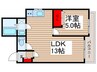 シャイレンドラパレス 1LDKの間取り