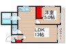 シャイレンドラパレス 1LDKの間取り