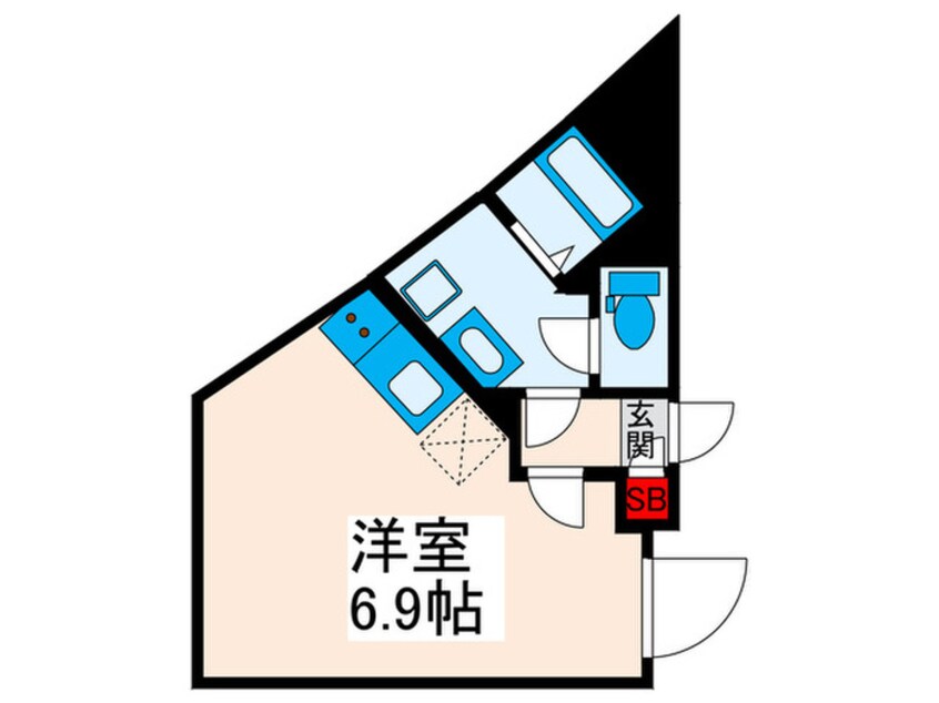 間取図 Axis西日暮里
