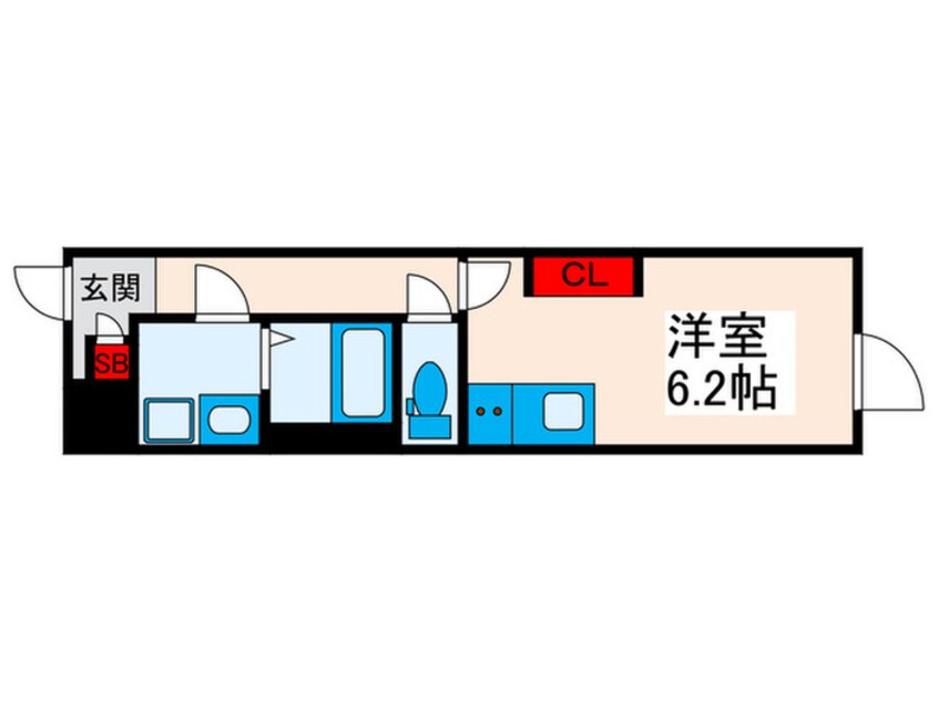 間取図 Axis西日暮里