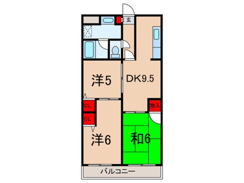 間取図 SELLY加計呂麻