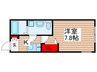 ヒルズ松戸 1Kの間取り