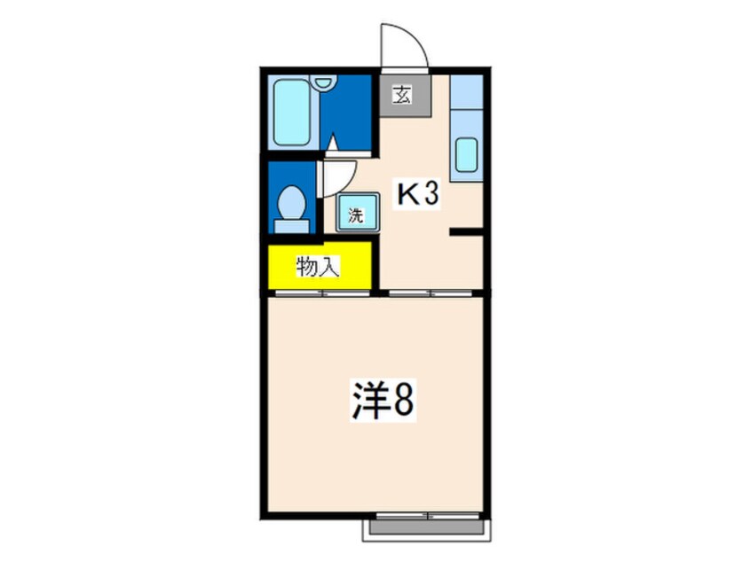 間取図 第二稲荷山ハイツB