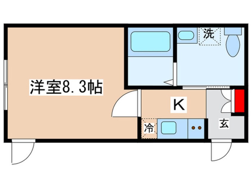 間取図 アノンテラス枡形
