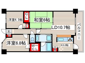 間取図 コスモ葛西臨海公園ﾛｲﾔﾙｺｰﾄ