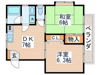 間取図 ロイヤルハイツ２