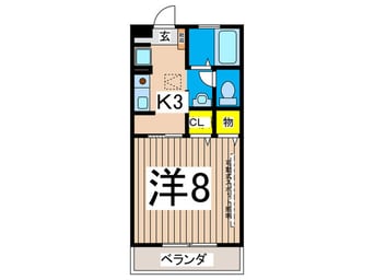間取図 ＨＧＣＯＵＲＴ１