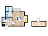 アイランド港南 1Kの間取り