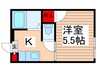 コーポ８８ 1Kの間取り