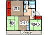 狭山台団地2-8号棟(502) 3DKの間取り