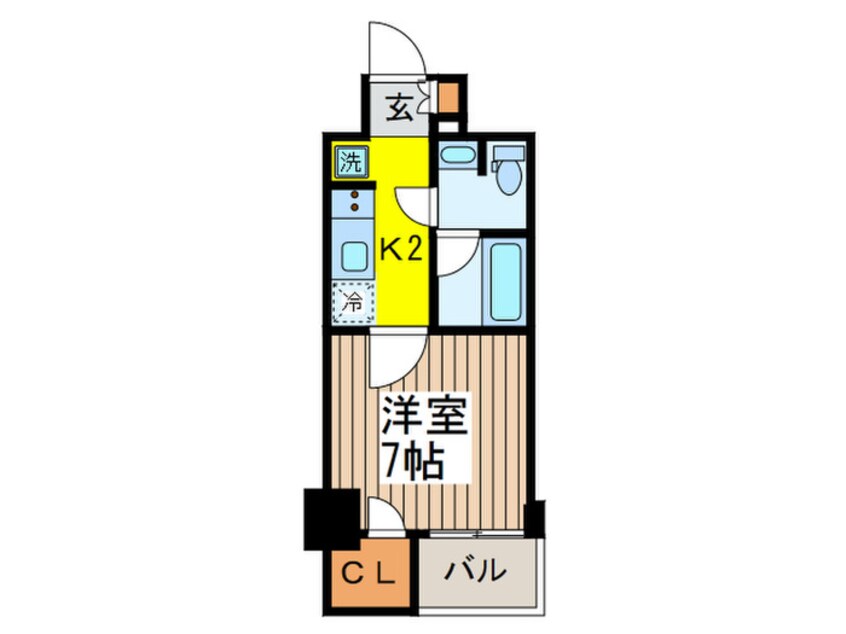間取図 パークハビオ日本橋蛎殻町
