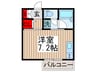 セゾンド・フジⅡ 1Rの間取り