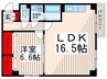 ＡＲＡＫＩＳＳ　ＰＬＡＺＡ 1LDKの間取り