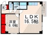 ＡＲＡＫＩＳＳ　ＰＬＡＺＡ 1LDKの間取り
