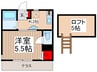 ルチェンテ 1Kの間取り