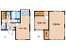 府中市住吉町1丁目戸建 2DKの間取り