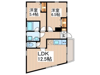 間取図 フォアス東新宿