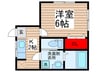 福島コーポ 1Kの間取り