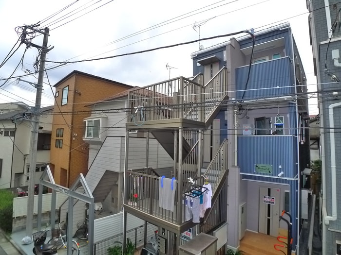 室内からの展望 福島コーポ