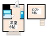 ノーブル　イズミ 1Rの間取り