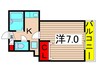 第一ｱｻﾋﾊｲﾂ 1Kの間取り