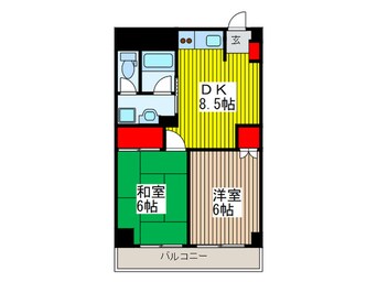 間取図 タケノヤハイツ本町