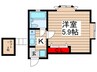 ﾛｰｽﾞｱﾊﾟｰﾄﾒﾝﾄ泉10番館 1Kの間取り