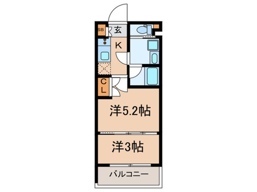 間取図 ブライズ二子新地