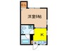 コーポエミー 1Kの間取り