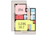 ソンプリュム文京 1LDKの間取り