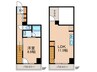 ライオンズフォーシア中野 1LDKの間取り
