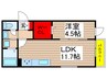 Mirador Sakura 1LDKの間取り