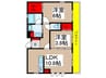 ＣＬＩＶＩＡ八幡 2LDKの間取り