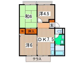 間取図 フロンティア　Ｂ