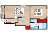 グランメゾンM 1LDKの間取り