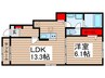 グランメゾンM 1LDKの間取り