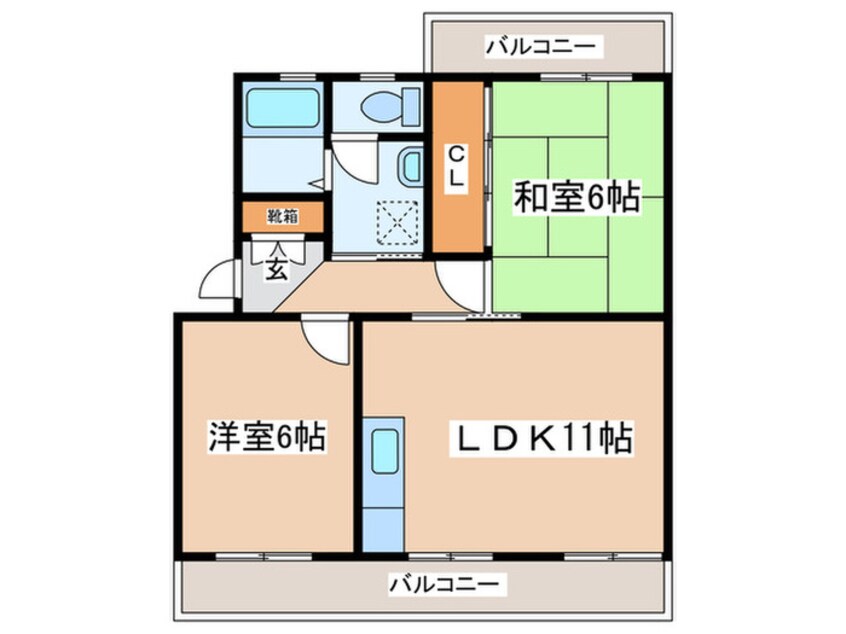 間取図 メゾンつくし野Ｂ棟