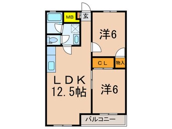 間取図 シャトレー新井