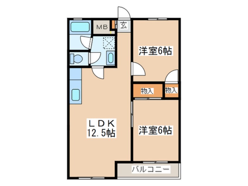 間取図 シャトレー新井