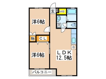 間取図 シャトレー新井