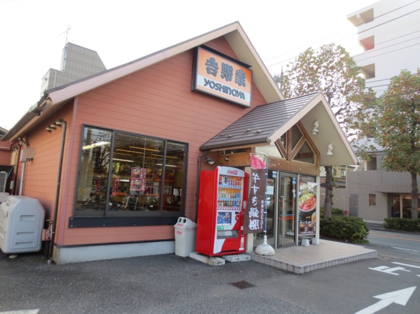 吉野屋宿河原店(その他飲食（ファミレスなど）)まで350m シャトレー新井